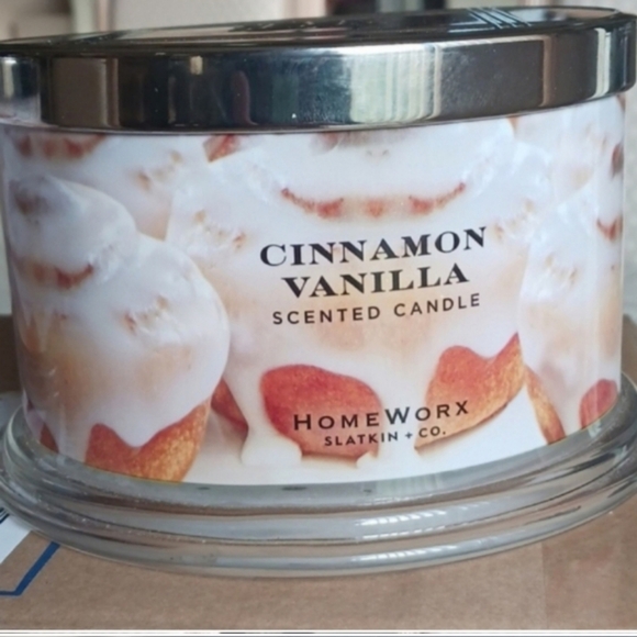 Candle set/homeworx by slatkin cinnamon- vanilla,4 wicks, New Scent,, set of 2 - Picture 11 of 11